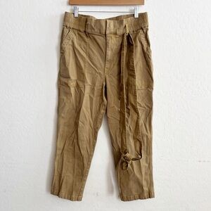 CAbi High-Rise Utility Jeans in Khaki